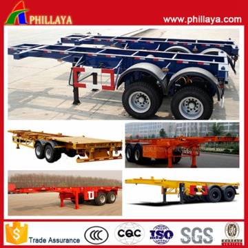 2 Axles Container Skeleton Truck Semi Trailer